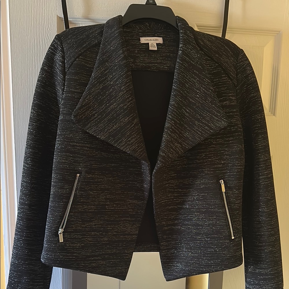 Calvin Klein Charcoal Textured Blazer